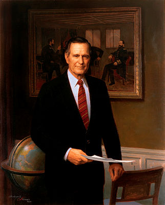 Portrait of George H. W. Bush