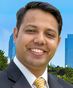 Portrait of Harry Bhandari